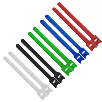 InLine fascette per cavi in velcro 12x240mm 10 pz., 5 colori