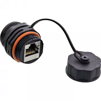 InLine connettore femmina patch Cat.6A, impermeabile IP68, per applicazioni industriali