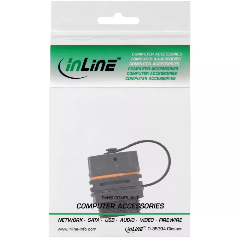 InLine connettore femmina patch Cat.6A, impermeabile IP68, per applicazioni industriali