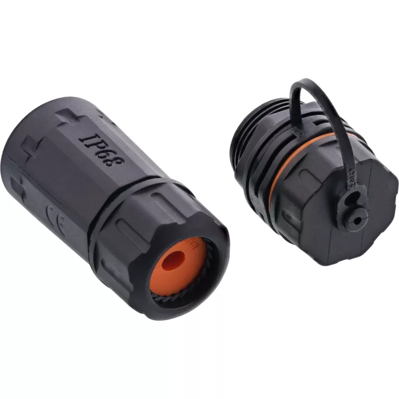 InLine connettore femmina Cat.6A, impermeabile IP68, 2x RJ45 F/F, 1:1