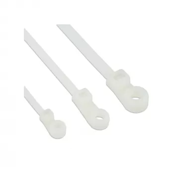 Fascette per cavi InLine con testa montabile 200 mm × 4,8 mm, nylon, resistenza alla trazione 215,7 N, 100 pz.