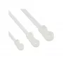 InLine 59975C fascette stringicavo con foro di montaggio 200 mm x 4,8 mm, nylon (poliammide 6.6), forza di trazione 22 kg (215,7 N), naturale, 100 pz.