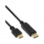 InLine 30 pz. bulk pack cavo convertitore DisplayPort su HDMI, nero, 2 m