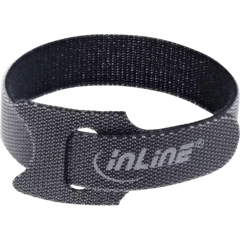 InLine fascette per cavi in velcro 180x12mm 10 pz. nero