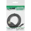 Cavo piatto InLine Micro USB 2.0 USB A / Micro-B, nero / oro, 1 m