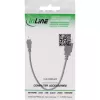 Cavo InLine USB 2.0, femmina A / Mini-5-pin maschio, 0,2 m, 0,2 m, Mini-USB B, USB A, USB 2.0, maschio/femmina, nero
