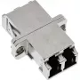 Adattatore in fibra ottica InLine metallo duplex LC/LC SM boccola in ceramica con flangia