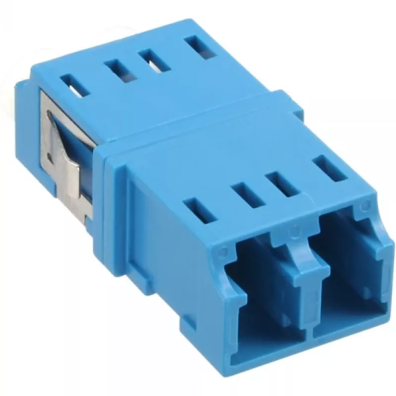 Adattatore in fibra ottica duplex LC/LC SM boccola in ceramica blu InLine 89989D