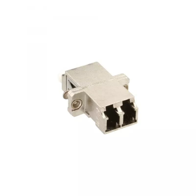 Adattatore in fibra ottica InLine metallo duplex LC/LC MM boccola in ceramica con flangia 89989M