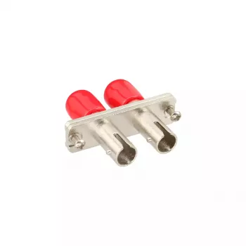 Adattatore in fibra ottica InLine metallo duplex ST/ST MM boccola in ceramica con flangia
