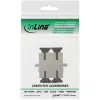 Adattatore in fibra ottica duplex SC/SC MM boccola in ceramica con flangia InLine 89992A