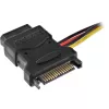 Cavo di alimentazione SATA femmina SATA / 3x 4 pin Molex maschio 0,15 m InLine 29679