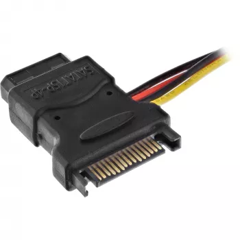 Cavo di alimentazione SATA femmina SATA / 3x 4 pin Molex maschio 0,15 m InLine 29679
