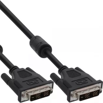 Cavo DVI-D InLine 24+1 maschio/maschio Dual Link 2x nucleo in ferrite 5 m