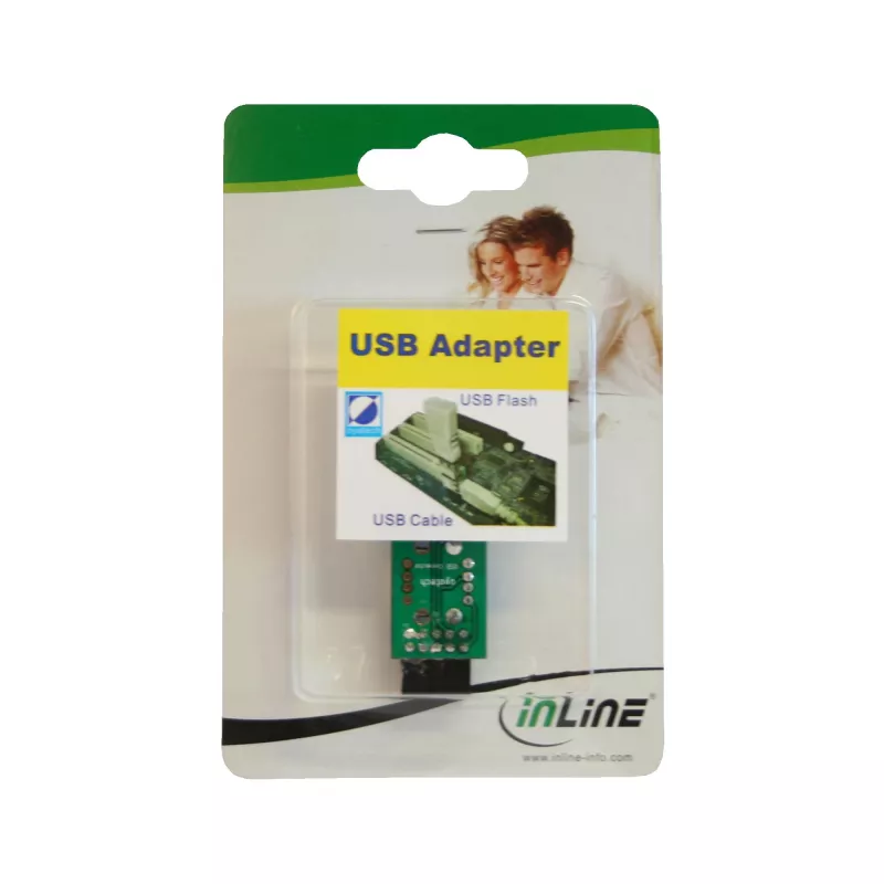 Adattatore USB 2.0 InLine interno 2x USB Type-A femmina su header scheda madre 33440I