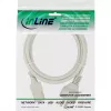 Cavo di alimentazione InLine, CEE 7/7 dritto / IEC C13 3 poli maschio, grigio, 1,5 m
