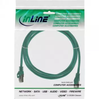 Cavo patch SF/UTP Cat.5e verde 1,5 m InLine
