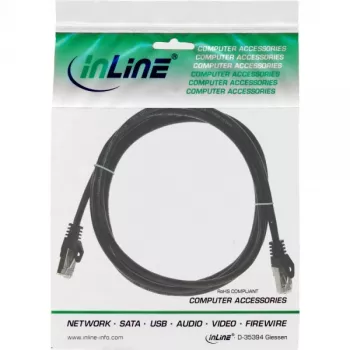 Cavo patch SF/UTP Cat.5e nero 1,5 m InLine