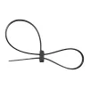 Fascette serracavi a doppia testa montabili InLine 300 mm x 4,8 mm, nylon, nero, 100 pezzi