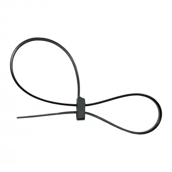 Fascette serracavi a doppia testa montabili InLine 300 mm x 4,8 mm, nylon, nero, 100 pezzi