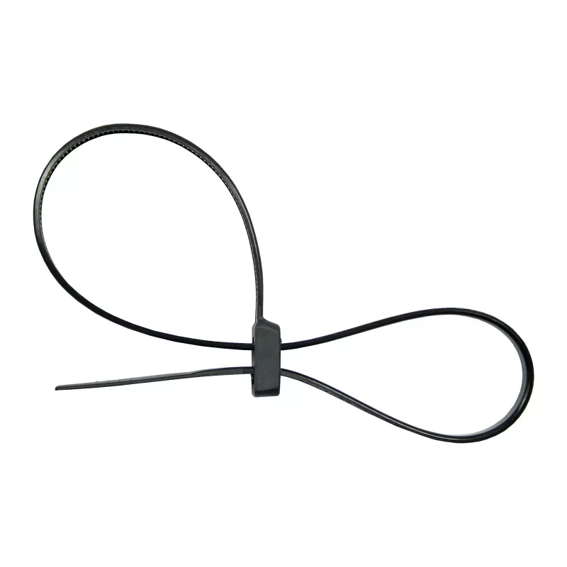 Fascette serracavi a doppia testa montabili InLine 300 mm x 4,8 mm, nylon, nero, 100 pezzi