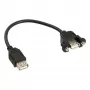 Cavo adattatore USB 2.0 InLine Type-A femmina / connettore chassis Type-A, 0,2 m
