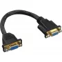 Cavo adattatore VGA InLine 15 pin VGA femmina/femmina 0,2 m