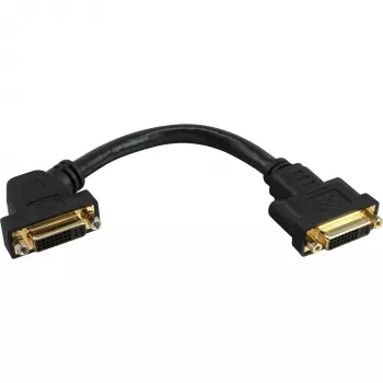 Cavo adattatore DVI-I InLine 24+5 DVI femmina / femmina con flangia 0,2 m
