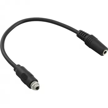 Cavo adattatore audio InLine, jack stereo 3,5 mm femmina su femmina, con una guaina, 0,2 m