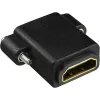 Adattatore HDMI InLine Type-A femmina / Type-A femmina placcato oro con flangia, 4K2K
