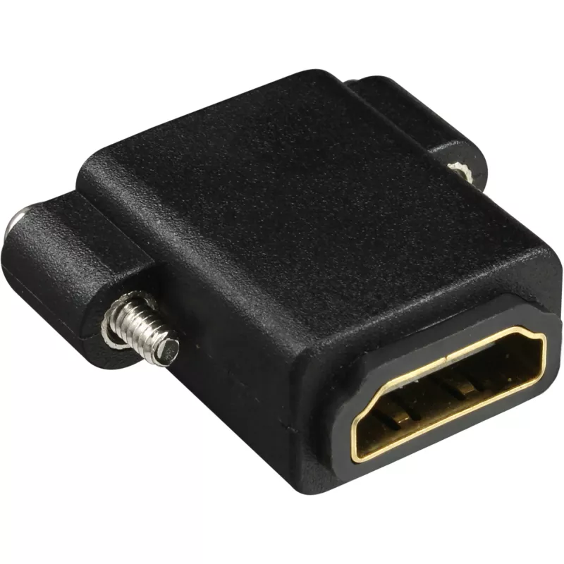 Adattatore HDMI InLine Type-A femmina / Type-A femmina placcato oro con flangia, 4K2K