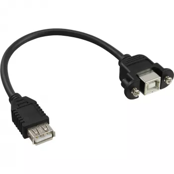 Cavo adattatore USB 2.0 Type-A femmina / connettore chassis Type-B InLine 33441F 0,2 m