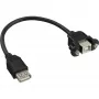 Cavo adattatore USB 2.0 Type-A femmina / connettore chassis Type-B InLine 33441F 0,2 m