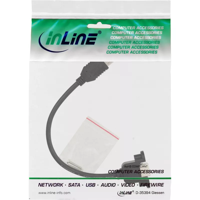 Cavo adattatore USB 2.0 Type-A femmina / connettore chassis Type-B InLine 33441F 0,2 m