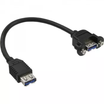 Cavo adattatore USB 3.0 InLine Type-A femmina / connettore chassis Type-A, 0,20 m