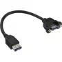 Cavo adattatore USB 3.0 InLine Type-A femmina / connettore chassis Type-A, 0,20 m