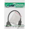 Cavo adattatore USB 3.0 InLine Type-A femmina / connettore chassis Type-A, 0,20 m