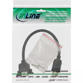 Cavo adattatore USB 3.0 InLine Type-A femmina / connettore chassis Type-A, 0,20 m