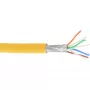 Cavo patch InLine S/FTP PiMF Cat.6A senza alogeni 500MHz giallo 100m