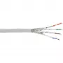 Cavo patch InLine S/FTP PiMF Cat.6A senza alogeni 500 MHz bianco 100 m