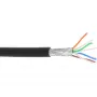 Cavo patch InLine S/FTP PiMF Cat.6A senza alogeni 500MHz nero 100m