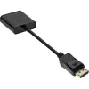 Cavo adattatore DisplayPort InLine Basic, connettore maschio DP / connettore femmina VGA nero 0,15 m