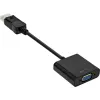 Cavo adattatore DisplayPort InLine Basic, connettore maschio DP / connettore femmina VGA nero 0,15 m