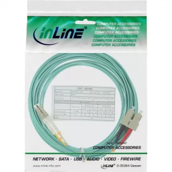Cavo in fibra ottica duplex LC/SC InLine 88641O 50/125µm OM3 1m