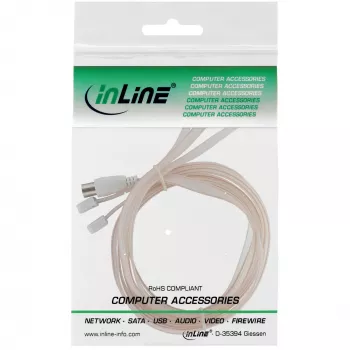 Antenna dipolo InLine per FM connettore IEC 75 Ohm 46230 InLine