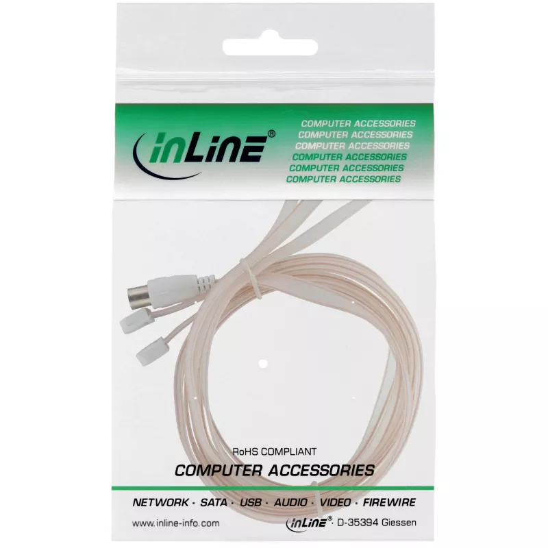 Antenna dipolo InLine per FM connettore IEC 75 Ohm 46230 InLine