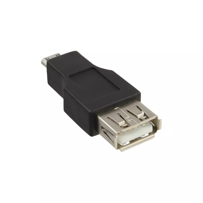Adattatore Micro-USB InLine connettore maschio Micro-B connettore femmina USB A 31604