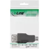 Adattatore Micro-USB InLine connettore maschio Micro-B connettore femmina USB A 31604