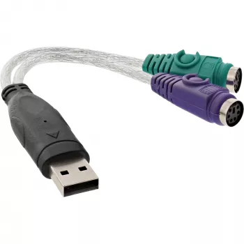 Convertitore USB-PS/2 InLine connettore maschio USB Type A / 2x connettore femmina PS/2