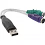 Convertitore USB-PS/2 InLine connettore maschio USB Type A / 2x connettore femmina PS/2